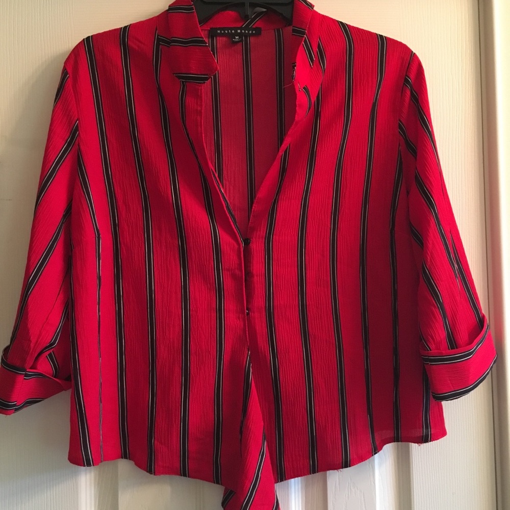 Juniors tie front top